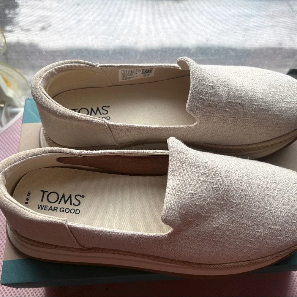 Toms Jocelyn Slip-On Espadrille in Cream - Picture 4 of 7